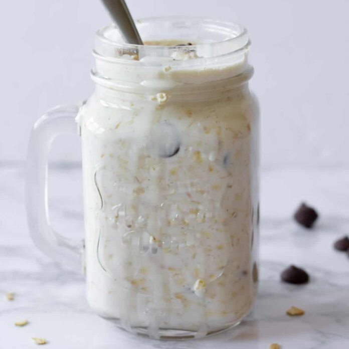 Chocolate Chip Cookie Dough Overnight Oats