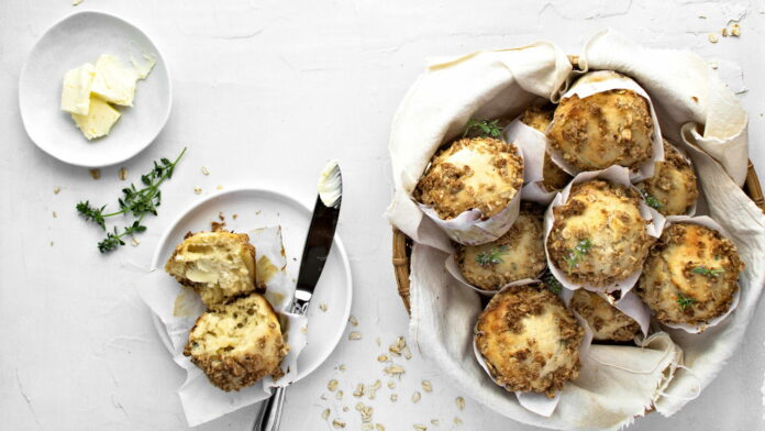 Honey Lemon Thyme Muffins (with crumble topping!)