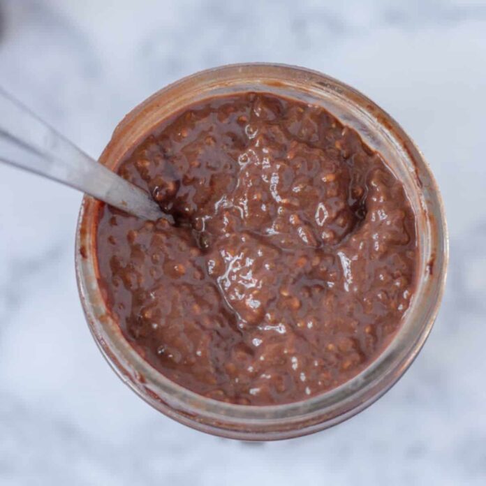 High Protein Dark Chocolate Lover's Chia Pudding